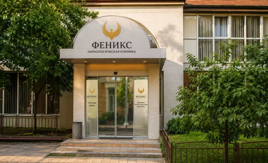 Вход в наркологическую клинику «Феникс» в Цивильске